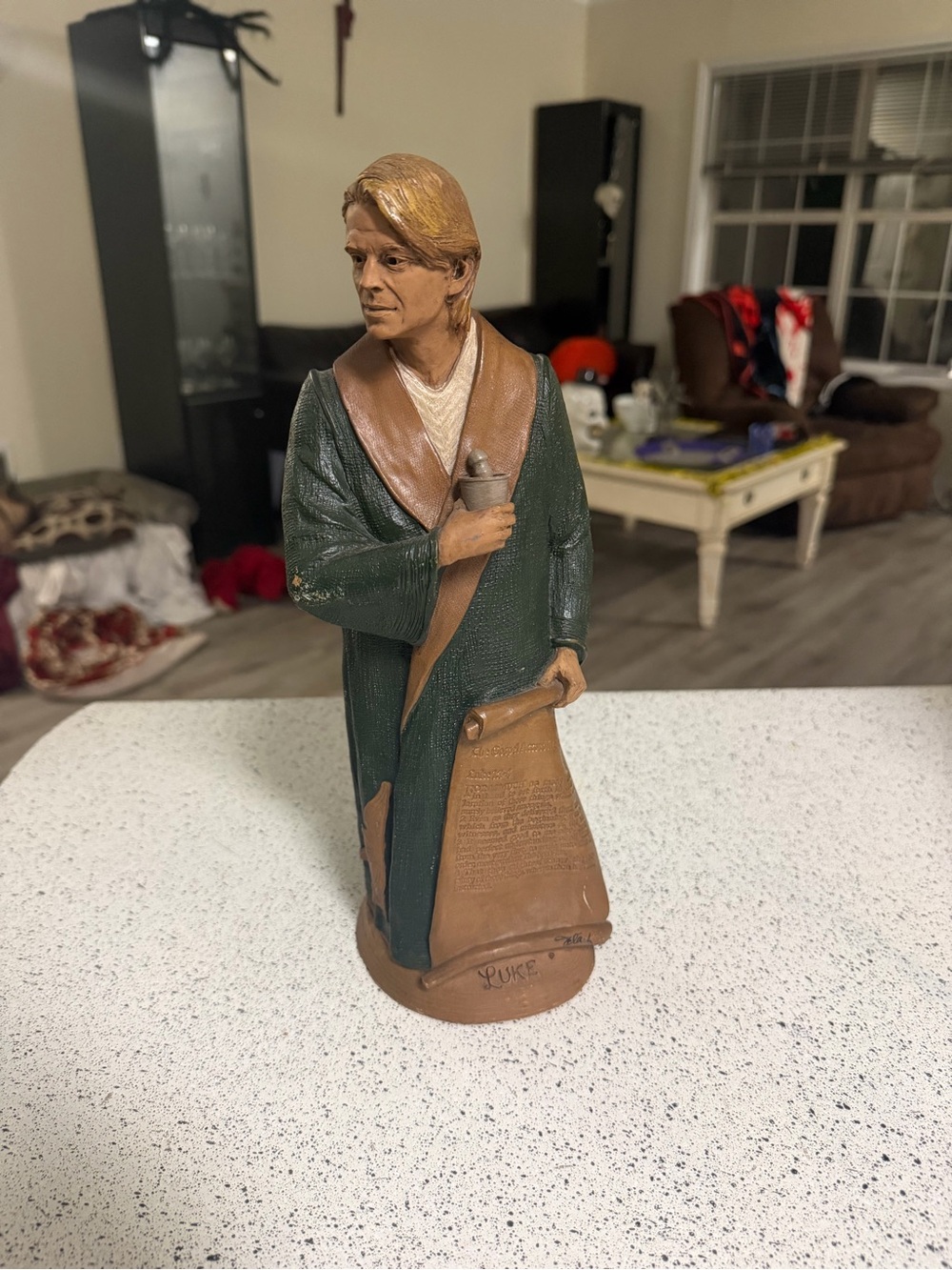 Cairn Luke Figurine Tom Clark 1996 Gospel Writers 14" Resin Statue